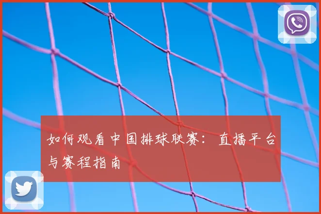 如何观看中国排球联赛：直播平台与赛程指南